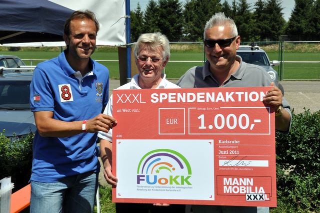 bergabe Spendenscheck